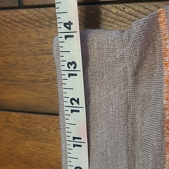 BY TOGETHER NWT SHORTS sz Medium Tan Orange Stripe - Picture 2 of 6